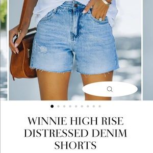 Winnie High Rise Jean Shorts Vici Dolls